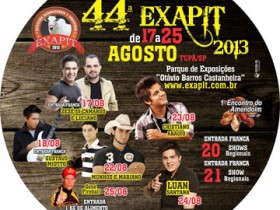 Cantores da região preenchem duas datas de show da Exapit