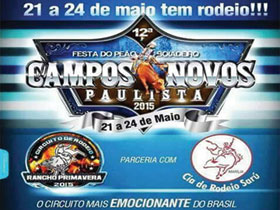 Final de semana terá shows sertanejos e festa do peão em Campos Novos Paulista