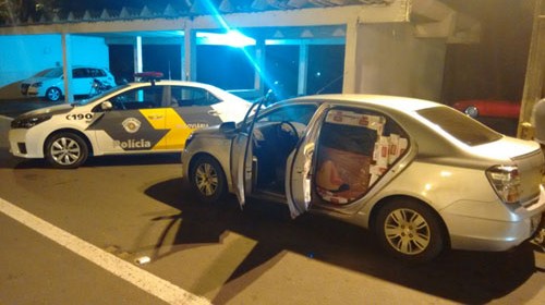Polícia apreende carga de cigarro contrabandeada que seria entregue em Bastos