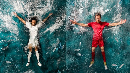 Adidas divulga primeiras peças feitas com plástico retirado do mar