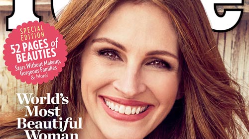 Julia Roberts é eleita a mulher mais bonita do mundo em 2017