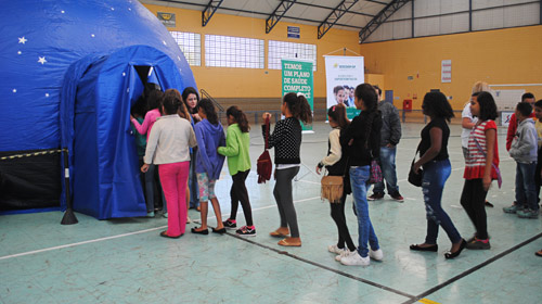 Unimed Assis traz Planetário Móvel para alunos da rede pública