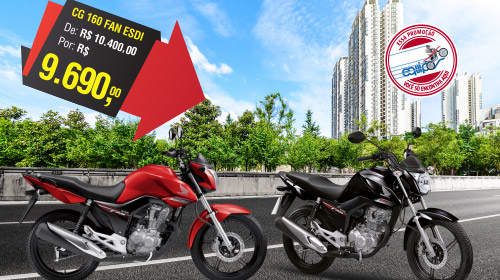 Equipar Honda Assis tem promoção de CG Fan ESDI