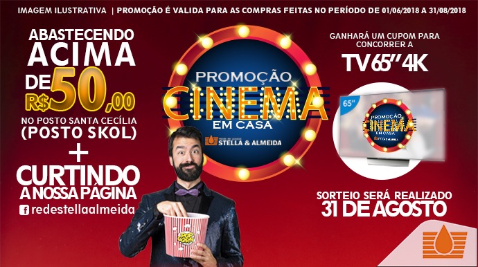 Rede de Postos Stella & Almeida sorteia televisão de 65 polegadas