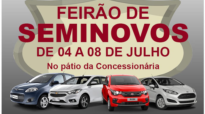 Feirão de Seminovos começa nesta quarta-feira, em Assis e Paraguaçu