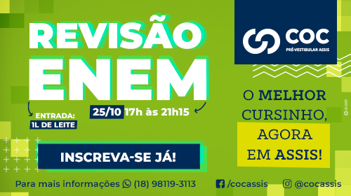 COC abre inscrições para Aulão de Revisão para o ENEM em Assis