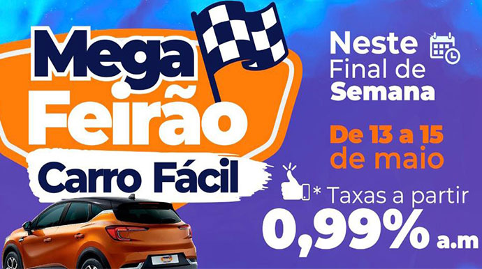 Mega Feirão Carro Fácil será neste final de semana em Assis