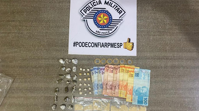 Polícia apreende adolescentes em flagrante por tráfico de drogas em Cândido Mota