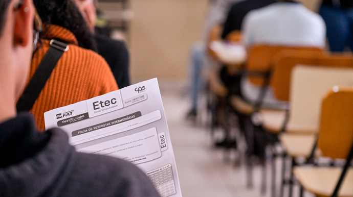 Etecs divulgam lista de classificação geral do Vestibulinho na tarde desta quinta-feira