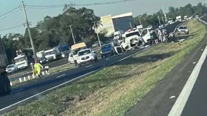 Acidente fatal mata bebê e deixa pais gravemente feridos em Bauru