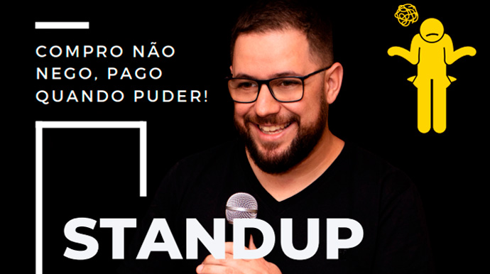 Educador financeiro Fábio Viana estreia stand-up “Compro não nego, pago quando puder!” em Assis
