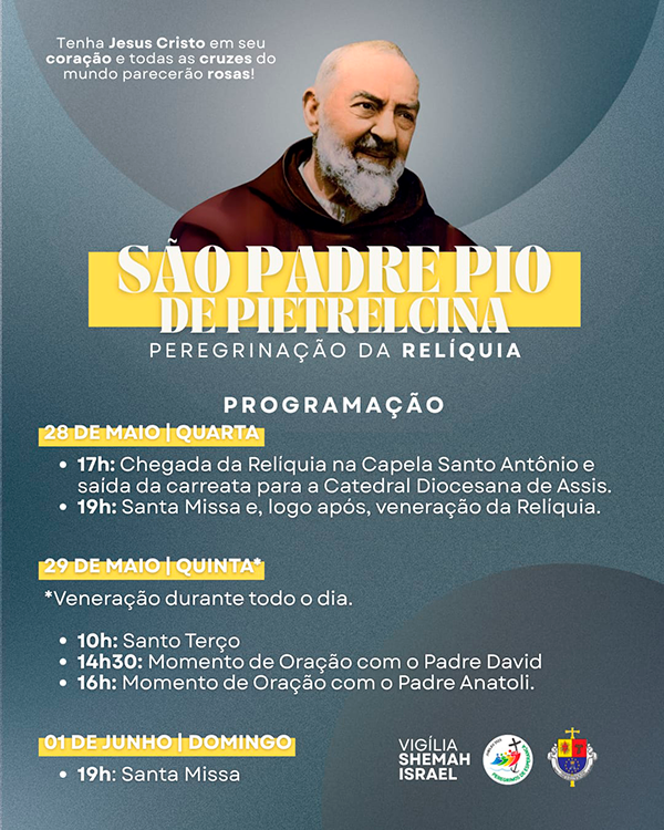 Programação completa - FOTO: Diocese de Assis/Divulgação