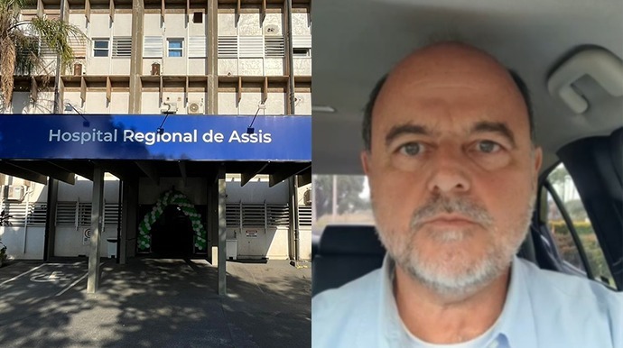 Hospital Regional de Assis e deputado estadual Ricardo Madalena - FOTO: Divulgação