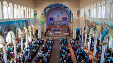 Celebração do Domingo de Ramos na Catedral de Assis em 2023 - FOTO: Rayana Beitum