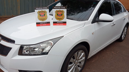 Carro foi apreendido durante a operação - FOTO: Polícia Civil