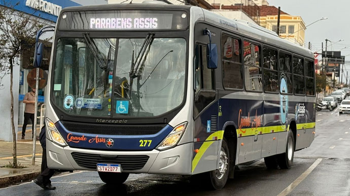Novos ônibus começam a circular das 6h às 00h em Assis nesta quarta-feira, 2