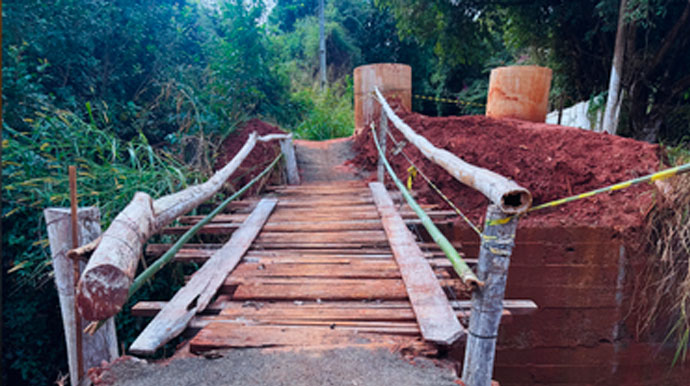 Vereador cobra conclusão de ponte na Água do Matão