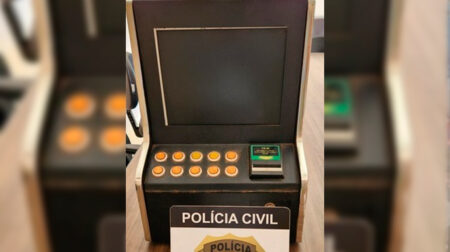 Máquina apreendida pela polícia -FOTO: Divulgação/Polícia Civil