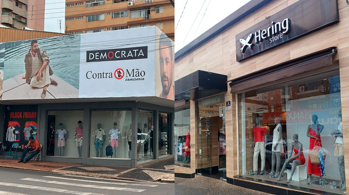 Lojas Hering e Contra Mão da Av. Rui Barbosa estendem atendimento até as 22h para facilitar compras de Natal