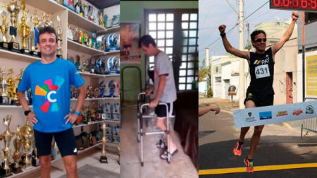 Em 2018, Jairo perdeu os movimentos dos braços e das pernas. Após a recuperação, ele voltou para o esporte e passou a usar a própria experiência para motivar outras pessoas. Foto: Arquivo Pessoal