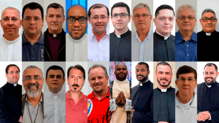 Padres da Diocese de Assis que assumiram novos ofícios pastorais neste início de 2026, conforme reorganização anunciada oficialmente pela Diocese em agosto de 2025 - FOTO: Diocese de Assis/Divulgação