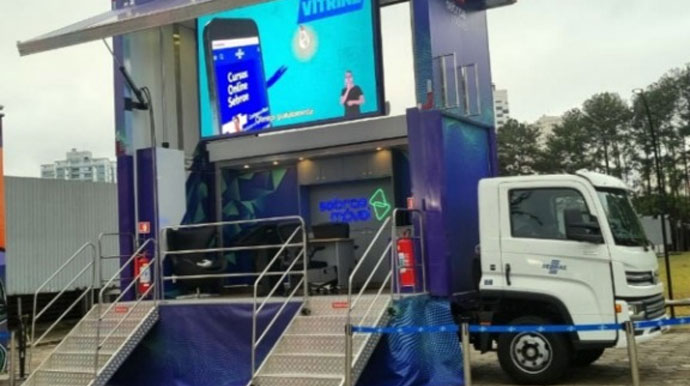 Sebrae Móvel oferece experiencias digitais sobre empreendedorismo em Palmital