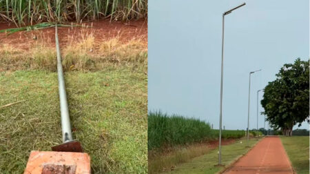 A ação causou prejuízo ao espaço público, que é utilizado diariamente pela população para prática de atividades físicas. Foto: Prefeitura/ Divulgação