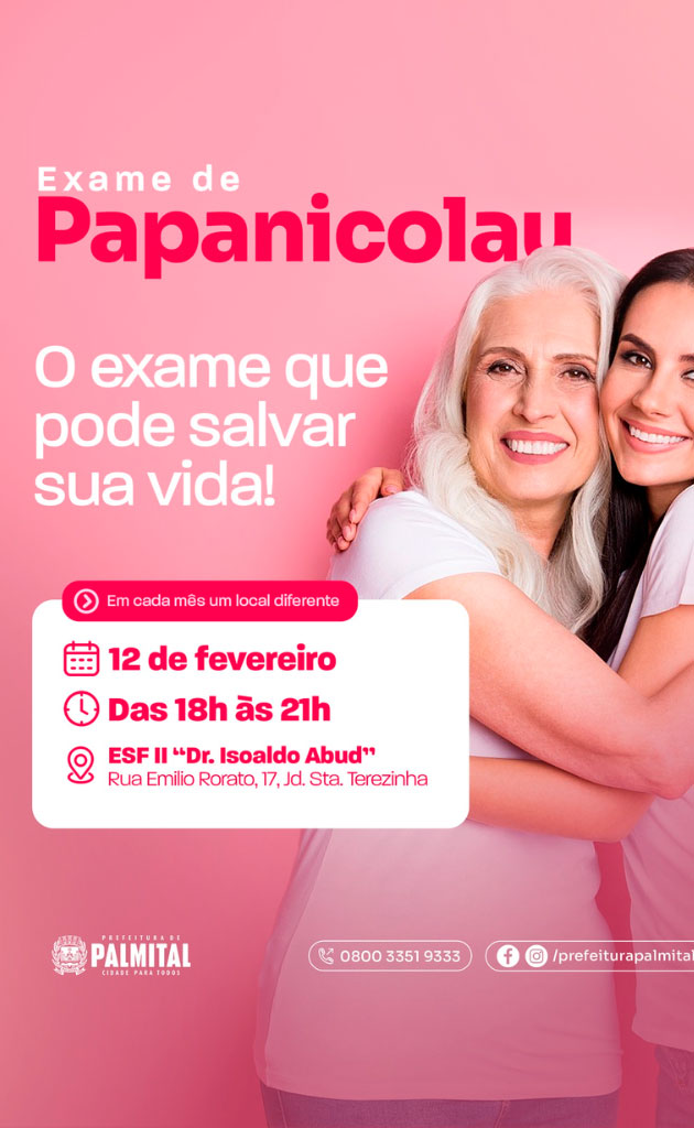 Palmital amplia horário para exame de Papanicolau e passa a oferecer ...