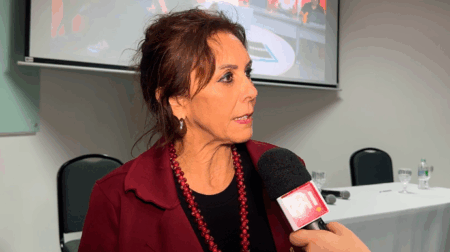Telma Spera, prefeita de Assis, durante entrevista na FEMA - FOTO: Portal AssisCity