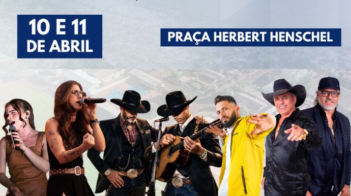Cruzália se prepara para as comemorações de 61 anos da cidade que começam no dia 10 de abril Shows com grandes nomes da música sertaneja marcam a festa de 61 anos de Cruzália. Foto: Divulgação