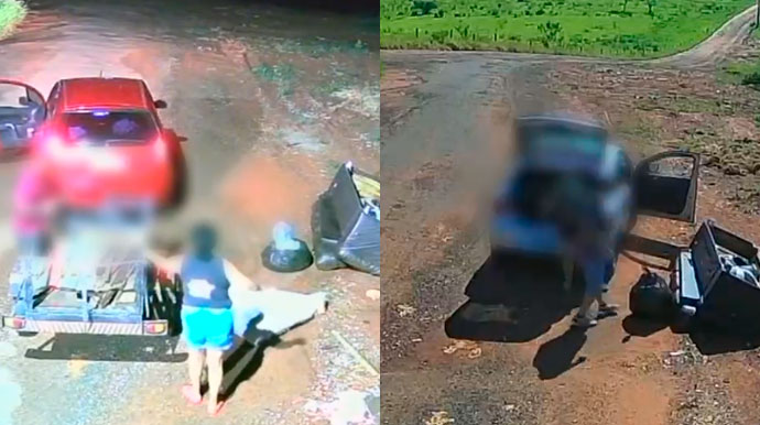 Prefeitura flagra moradores descartando entulhos, móveis e lixo em áreas públicas de Assis; infratores foram identificados e multados
