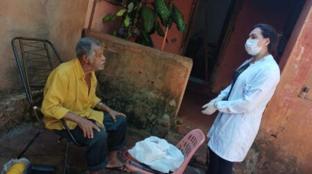 Atendimento odontológico foi levado até moradores da zona rural de Florínea em ação da Secretaria Municipal de Higiene e Saúde. Foto: Prefeitura de Florínea