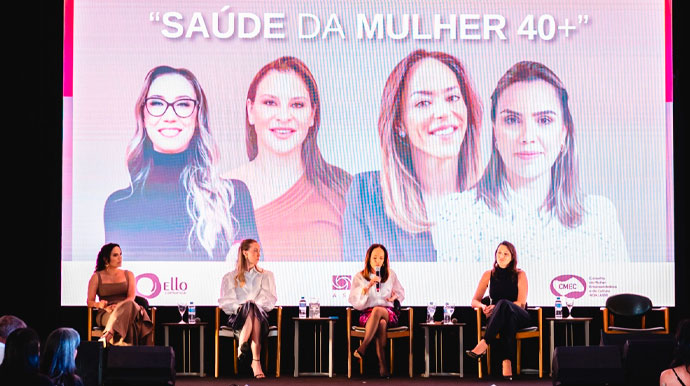 Painel Saúde da Mulher 40+ leva informação, cuidado e reflexão ao evento Mulher Empreendedora