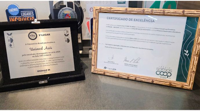 Reconhecimento coloca a Unimed Assis entre as cooperativas referência em sustentabilidade no Brasil. Foto: Divulgação