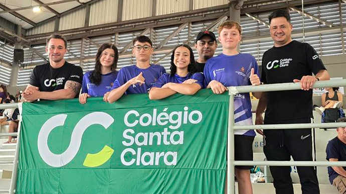 Colégio Santa Clara se destaca na natação no JEESP 2026 e coloca atleta entre as 10 melhores do estado