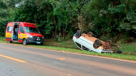 Acidente foi registrado por volta das 16h - FOTO: Enviada ao Portal AssisCity
