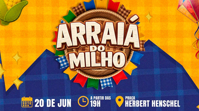 Cruzália promove 1º Arraiá do Milho com apresentações culturais e atrações para toda a família