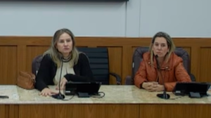 Amanda Maílio durante oitiva realizada pela CPI no último dia 2 de junho - FOTO: TV Câmara/Reprodução